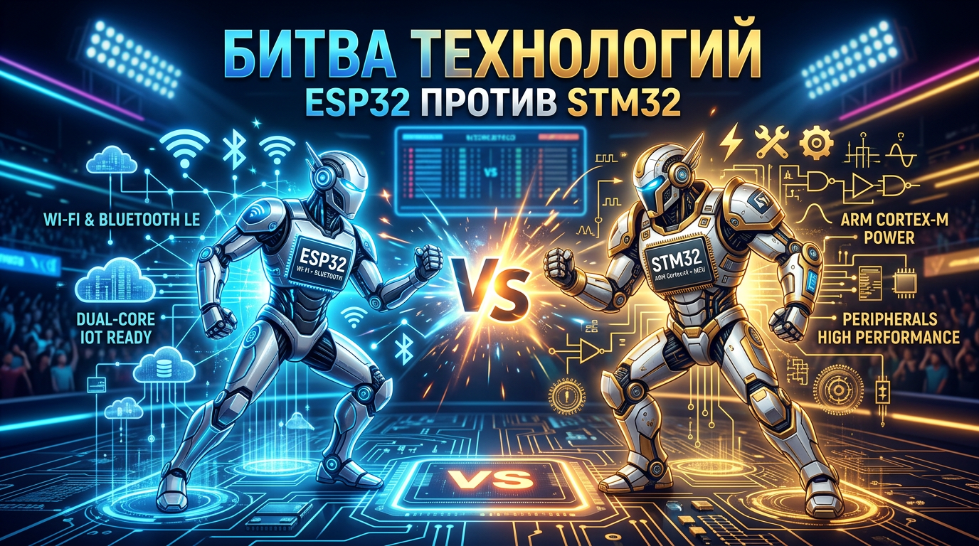 ESP32 против STM32