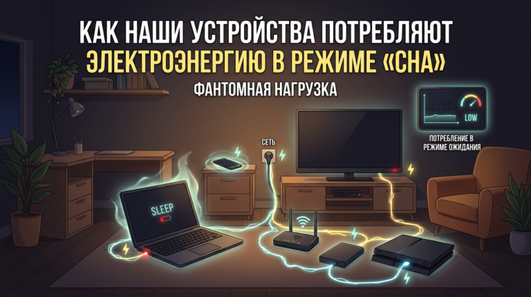 устройства потребляют электроэнергию в режиме «сна»