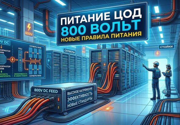 Питание серверов 800 вольт